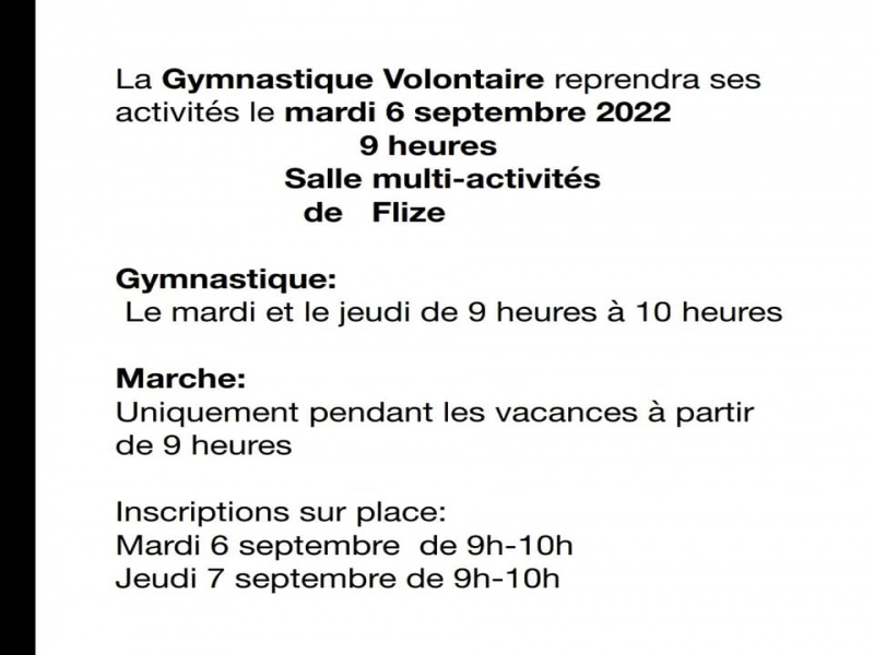 gym volontaire