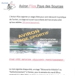 AVIRON - stage d’ete
